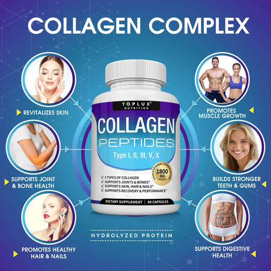 Collagen Peptides - 5 types - 1800MG